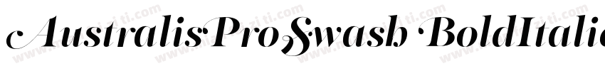 AustralisProSwash BoldItalic字体转换